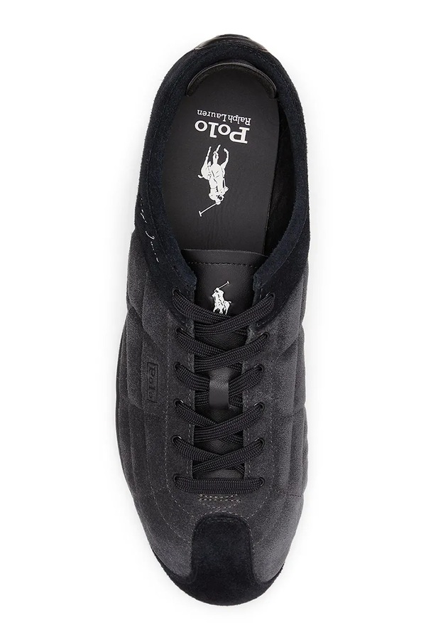 Ralph L Rcer кросівки чоловічі замшеві Polo Ralph Lauren колір чорний фото 4