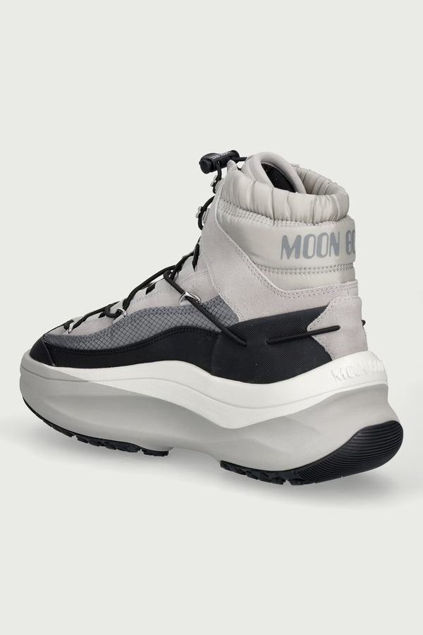MB MOON247 XLACE MID снігові чоботи чоловічі Moon Boot колір сірий фото 2