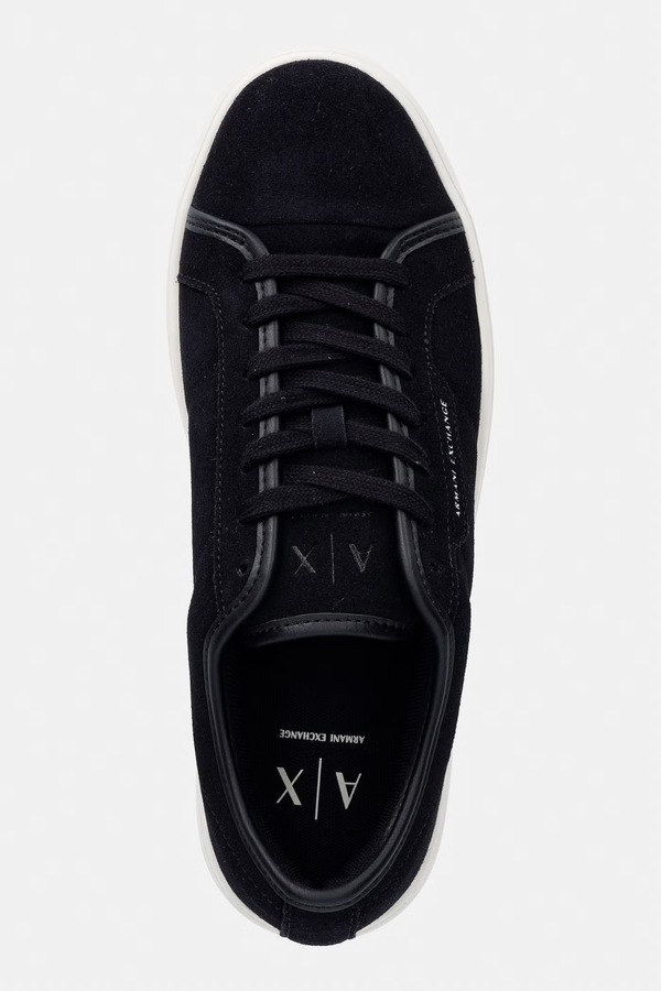 Кросівки чоловічі замшеві Armani Exchange колір темно-синій фото 4