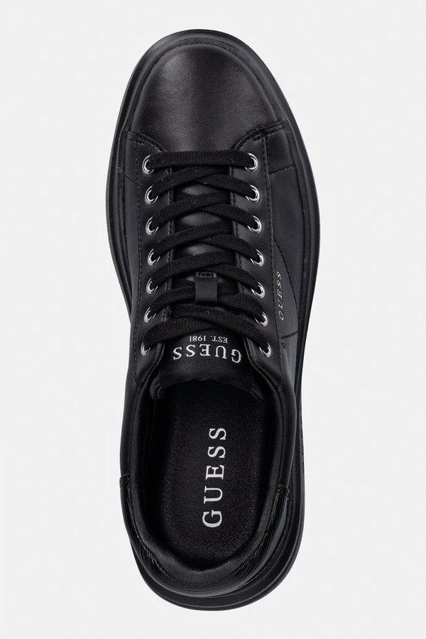 ELBA6 кросівки чоловічі шкіряні Guess колір чорний фото 4