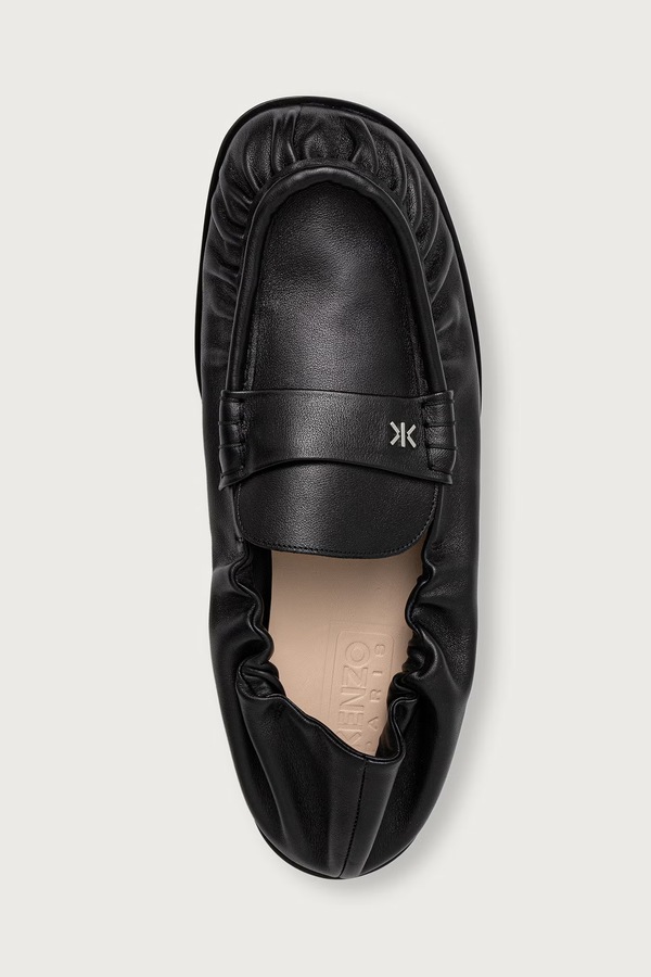 Лофери чоловічі шкіряні Kenzo Loafer колір чорний фото 4