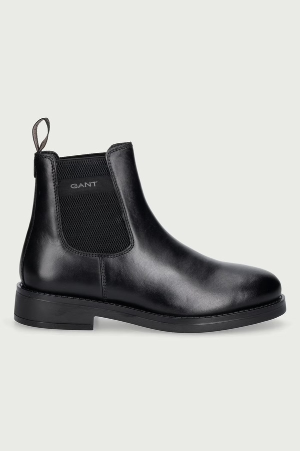 Челсі чоловічі шкіряні Gant Prepdale колір чорний фото 2