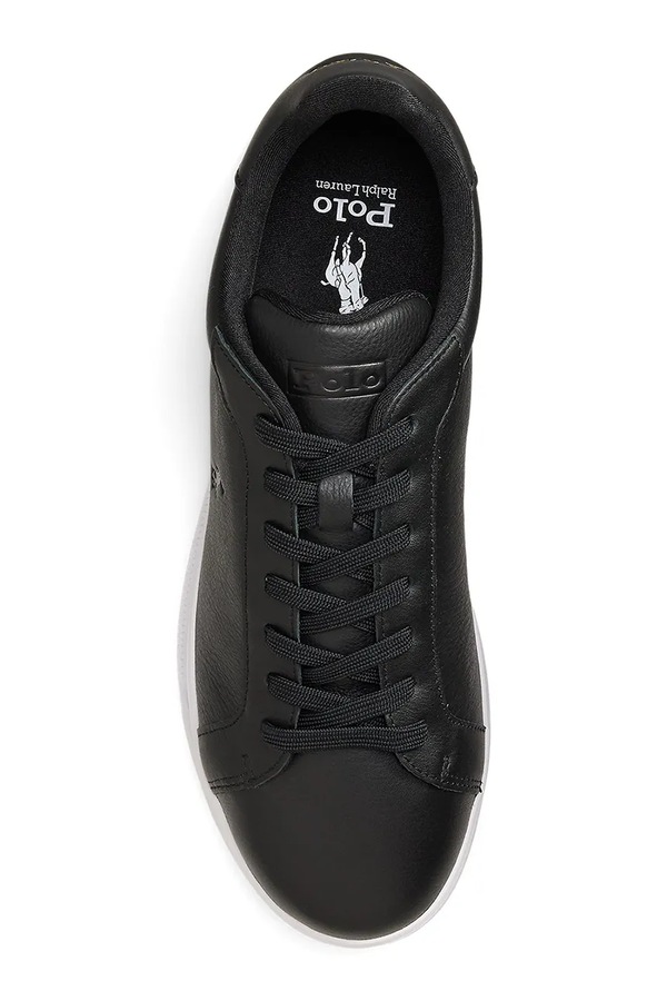 Hrt Crt Sig кросівки чоловічі шкіряні Polo Ralph Lauren колір чорний фото 2