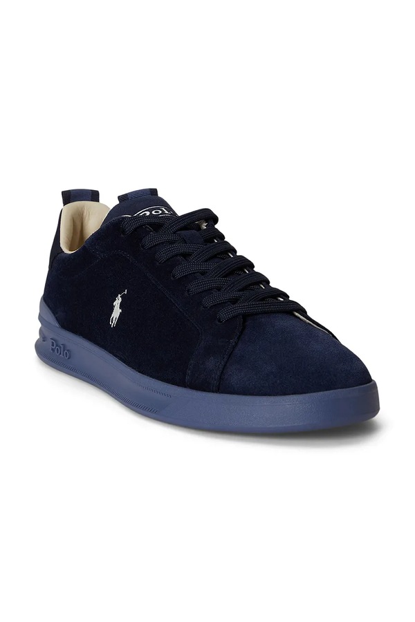 Hrt Crt Rib кроссовки мужские кожаные Polo Ralph Lauren цвет темно-синий