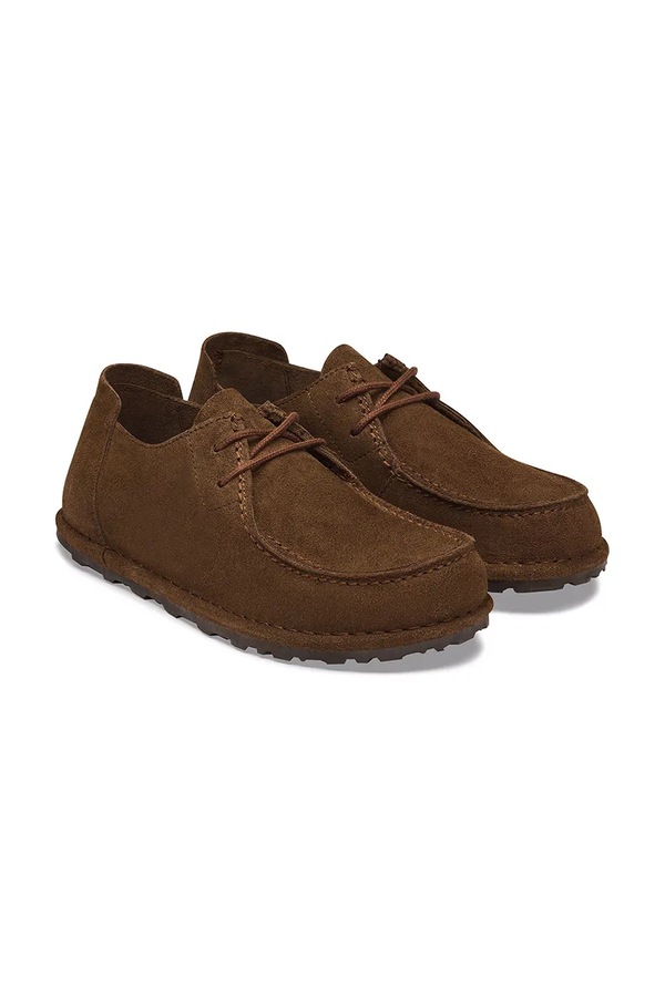 Полуботинки замшевые Birkenstock Utti Lace Suede Leather цвет коричневый фото 2