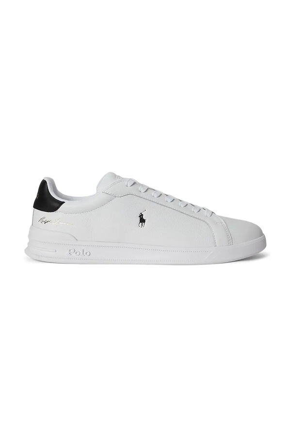 Hrt Crt Sig кросівки шкіряні Polo Ralph Lauren колір білий