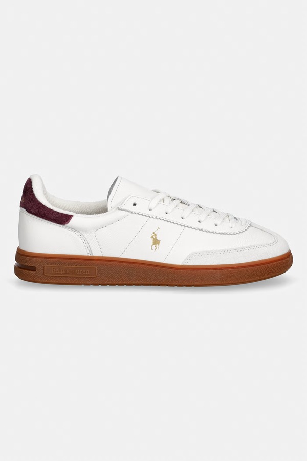 Bedford Pp кросівки шкіряні Polo Ralph Lauren колір білий