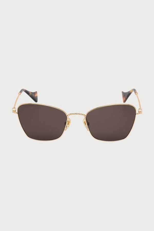 Сонцезахисні окуляри "cat eyes" жіночі Valentino Eyewear колір золотий фото 2