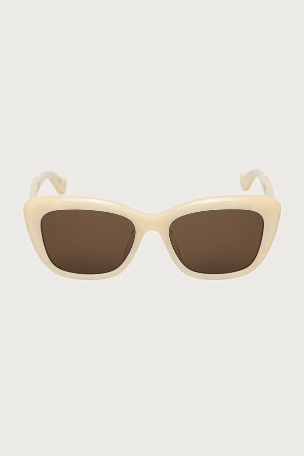 Сонцезахисні окуляри "cat eyes" жіночі Valentino Eyewear колір бежевий фото 2