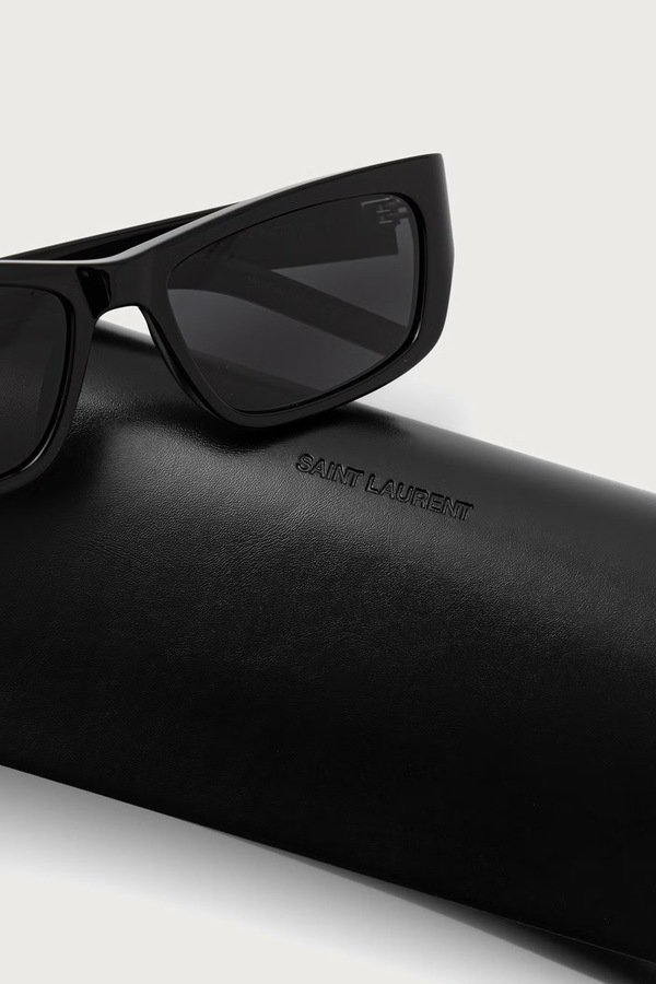 Сонцезахисні окуляри жіночі Saint Laurent JAZZ колір чорний фото 3