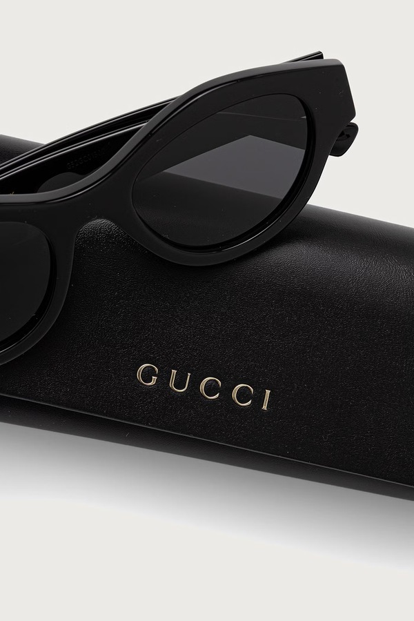 Круглі сонцезахисні окуляри жіночі Gucci колір чорний фото 3