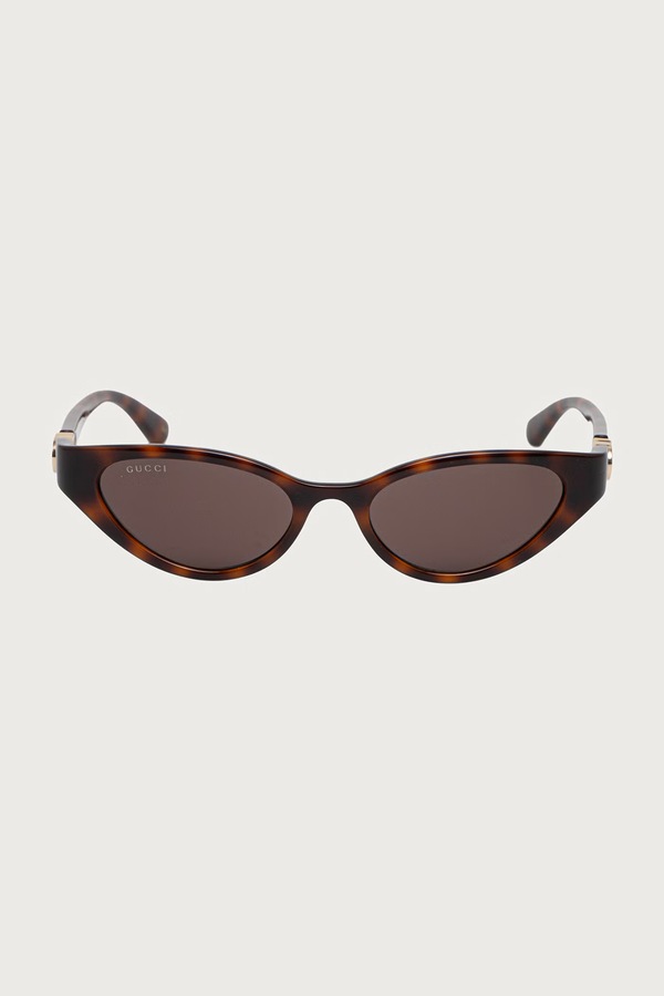 Сонцезахисні окуляри "cat eyes" жіночі Gucci колір коричневий фото 2