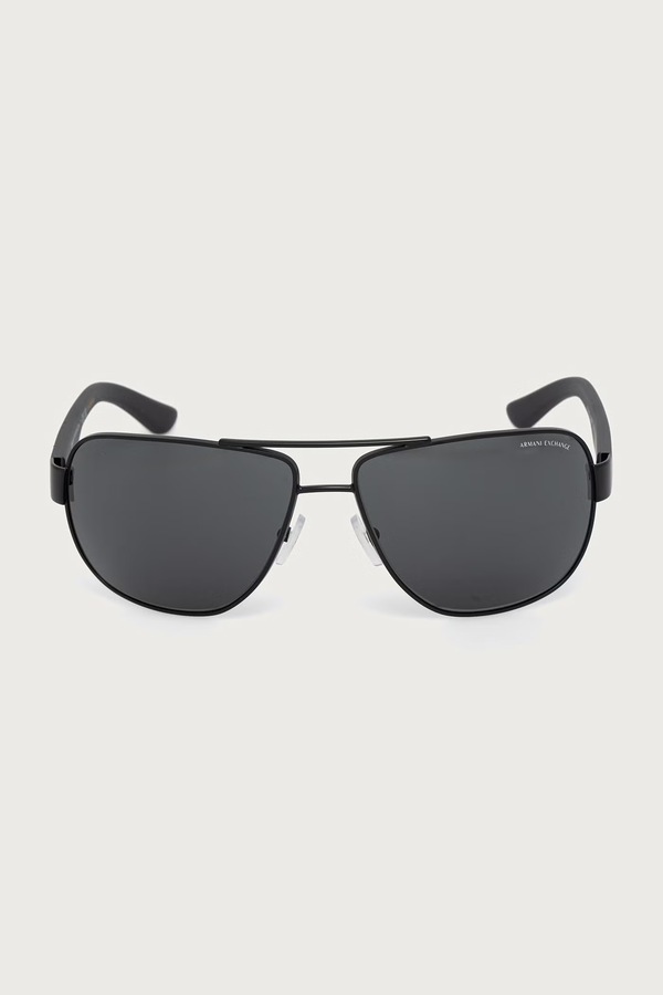 Сонцезахисні окуляри чоловічі Armani Exchange колір чорний фото 2