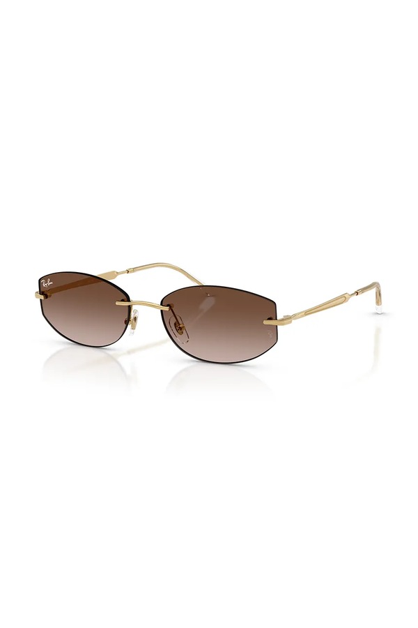 Сонцезахисні окуляри Ray-Ban колір золотий