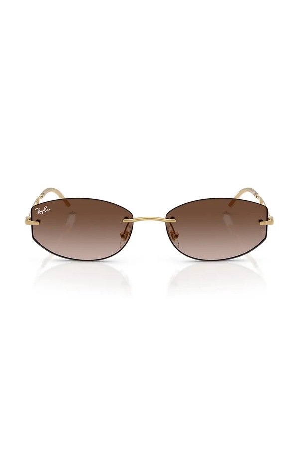 Сонцезахисні окуляри Ray-Ban колір золотий фото 2