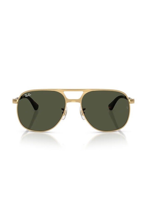 Сонцезахисні окуляри авіатори Ray-Ban BILL MAX колір золотий фото 2