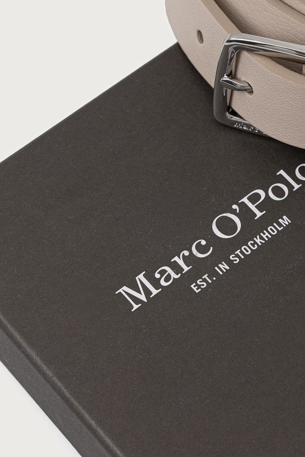 Ремінь жіночий шкіряний Marc O'Polo колір бежевий фото 3