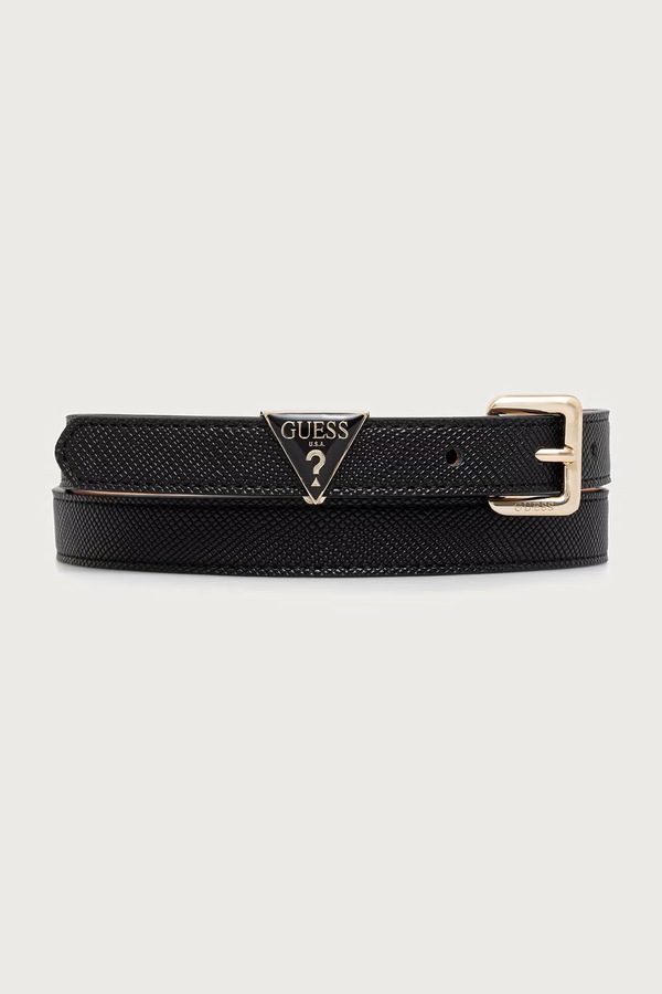 Ремень женский из искусственной кожи Guess GILDA цвет черный фото 2