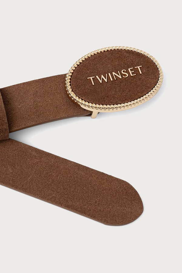 Ремінь жіночий Twinset колір коричневий