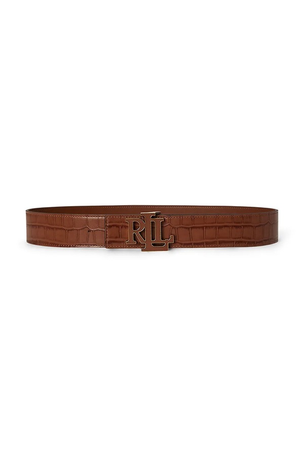 Двусторонний ремень женский кожаный Lauren Ralph Lauren цвет коричневый