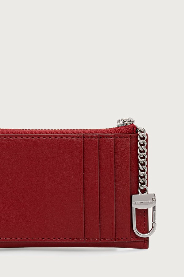 Гаманець жіночий шкіряний MARC JACOBS TOP ZIP MULTI WALLET колір червоний фото 2