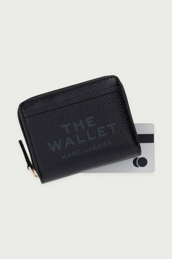 Гаманець жіночий шкіряний MARC JACOBS THE MINI COMPACT WALLET колір чорний фото 4