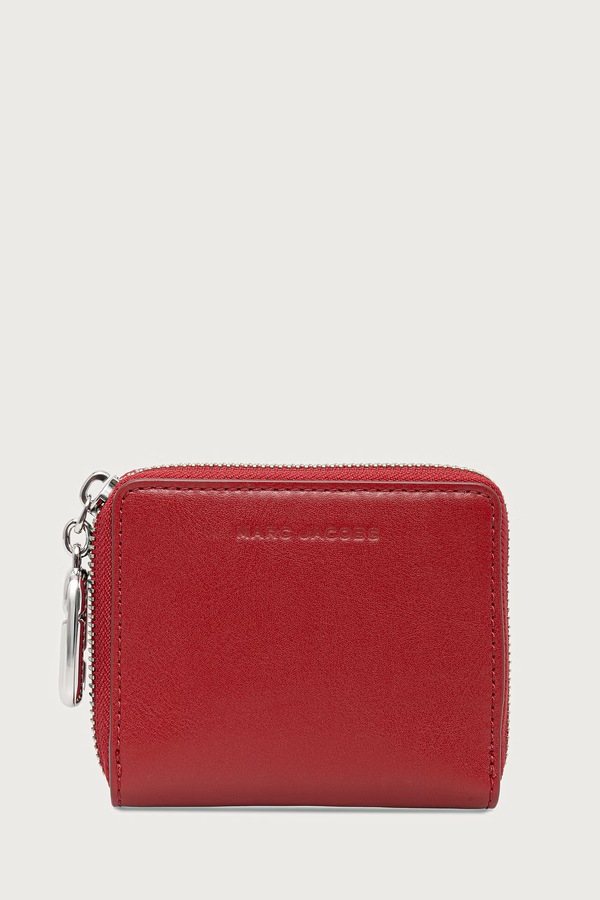 Кошелек женский кожаный MARC JACOBS SLIM COMPACT WALLET цвет красный