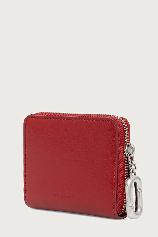 Гаманець жіночий шкіряний MARC JACOBS SLIM COMPACT WALLET колір червоний фото 2
