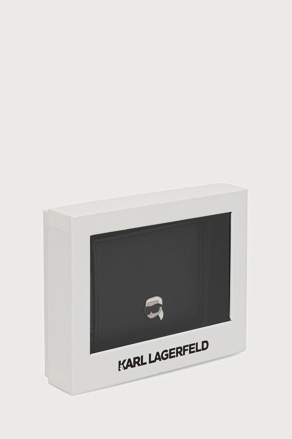 Гаманець жіночий зі штучної шкіри Karl Lagerfeld колір чорний фото 4