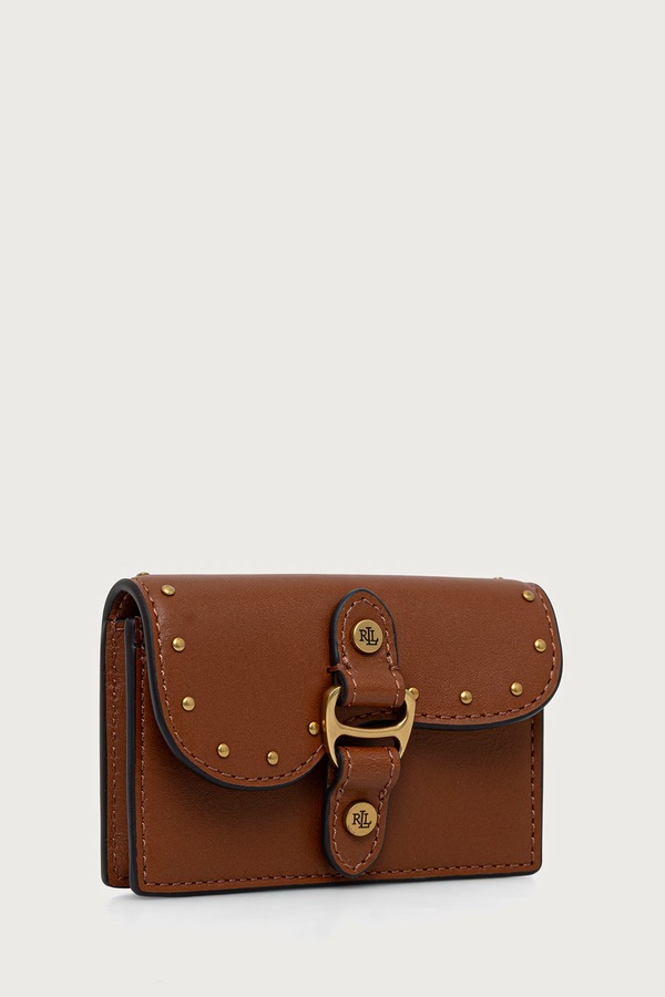 Кошелек женский кожаный Lauren Ralph Lauren цвет коричневый
