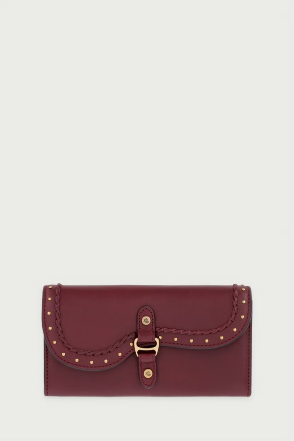 Кошелек женский кожаный Lauren Ralph Lauren цвет красный