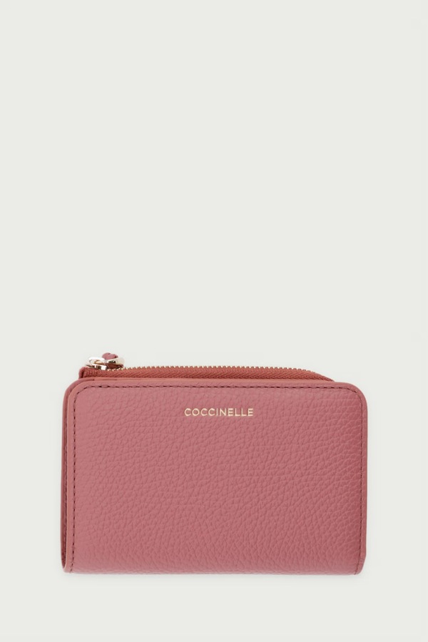 Кошелек женский кожаный Coccinelle цвет розовый