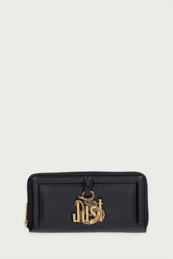 Кошелек женский из искусственной кожи Just Cavalli цвет черный