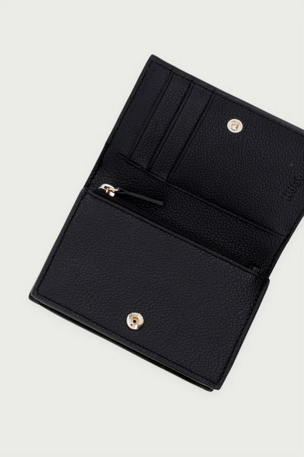 Гаманець жіночий зі штучної шкіри HUGO Lucya_SM Wallet колір чорний фото 2