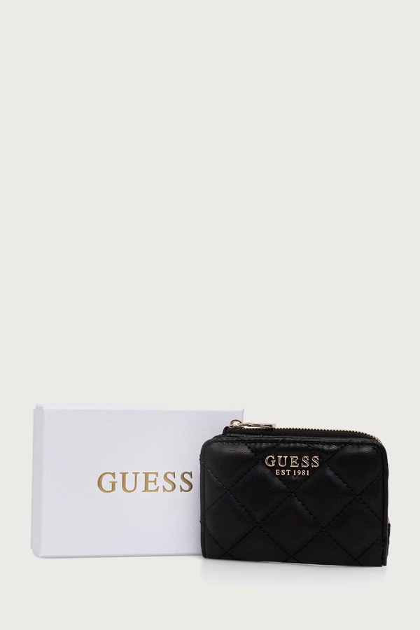 Гаманець жіночий зі штучної шкіри Guess JULIET колір чорний фото 4