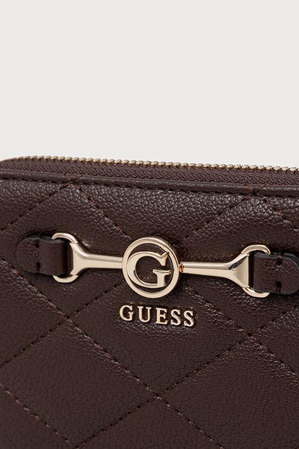 Гаманець жіночий Guess FRANCES колір коричневий фото 4