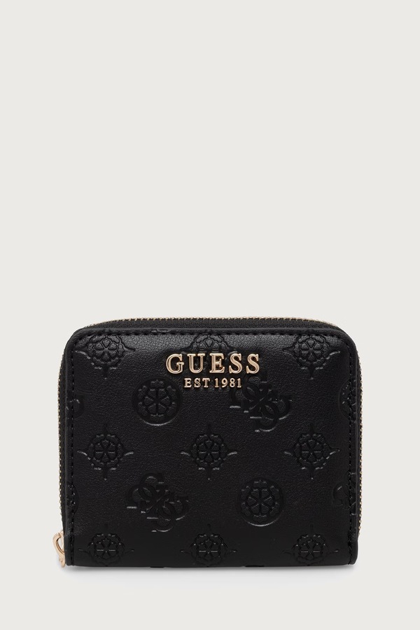 Гаманець жіночий зі штучної шкіри Guess CARMELLA колір чорний