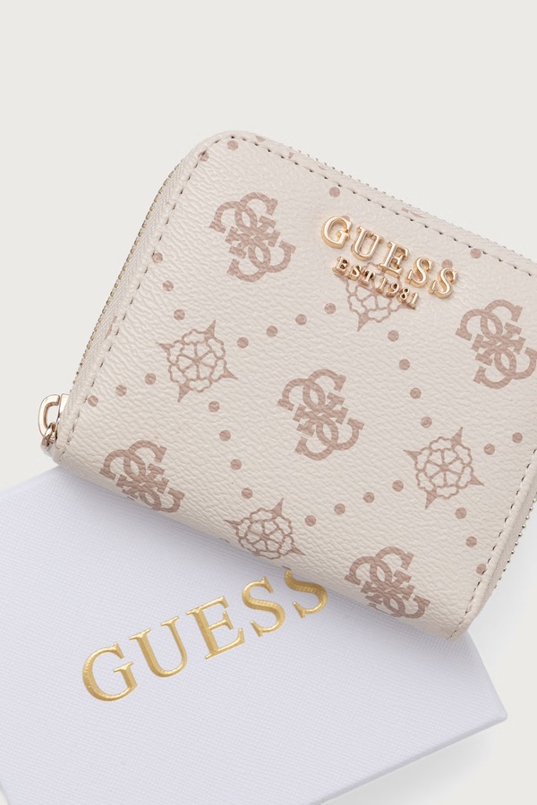 Гаманець жіночий зі штучної шкіри Guess ALLEGRA колір бежевий фото 4