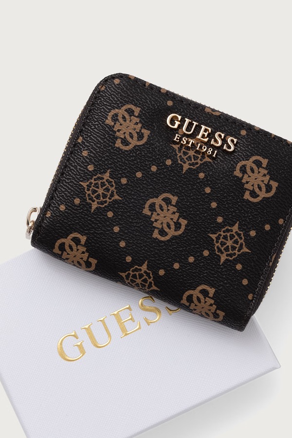 Гаманець жіночий зі штучної шкіри Guess ALLEGRA колір коричневий фото 4