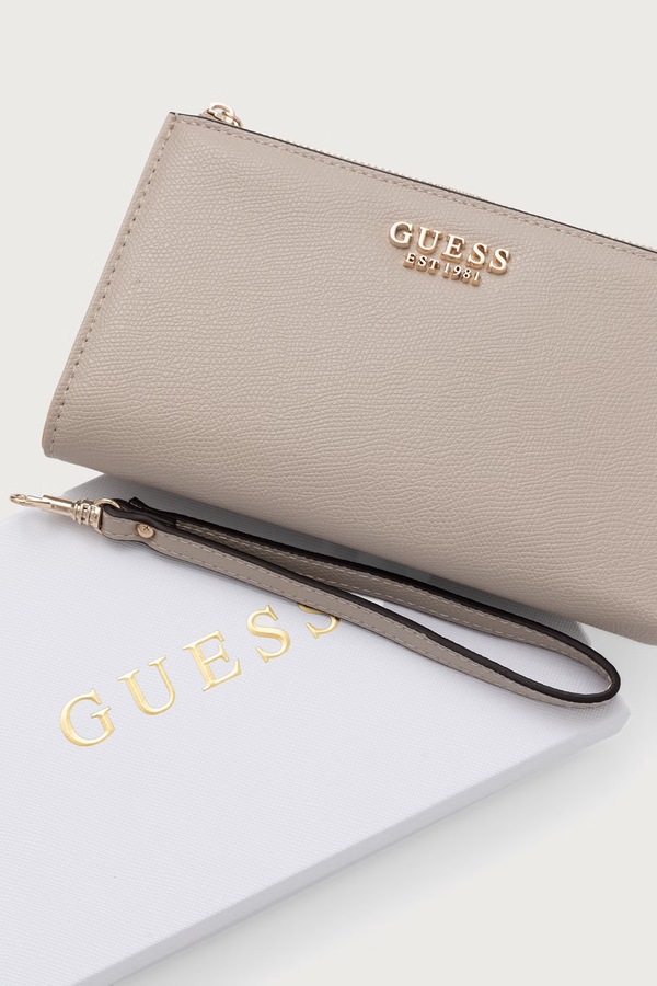 Гаманець жіночий зі штучної шкіри Guess AMORETTE колір бежевий фото 4