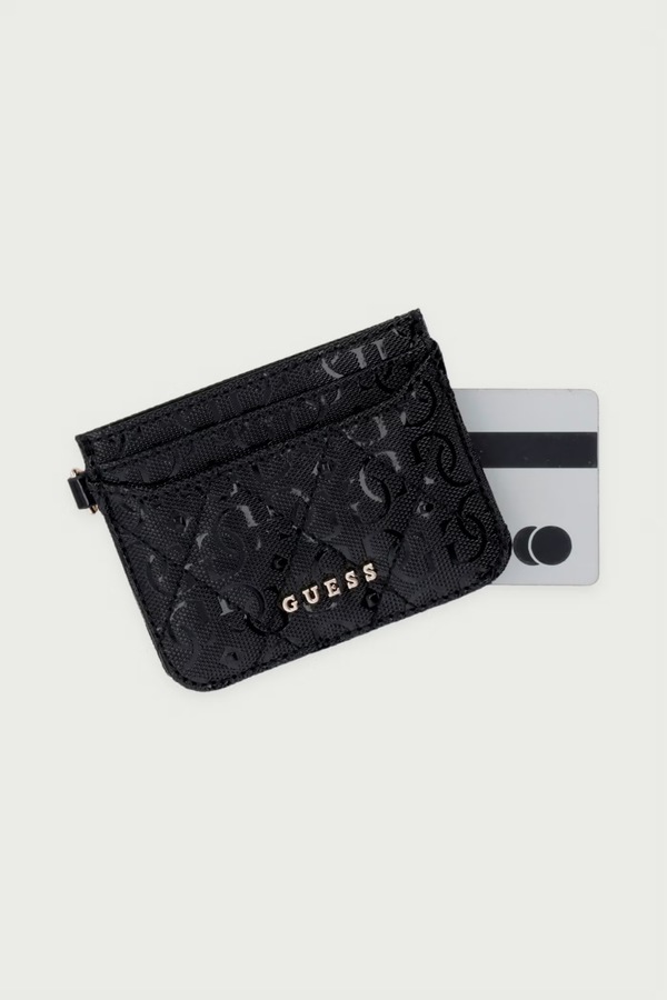 Чохол для карток зі штучної шкіри Guess TAMARA колір чорний фото 3