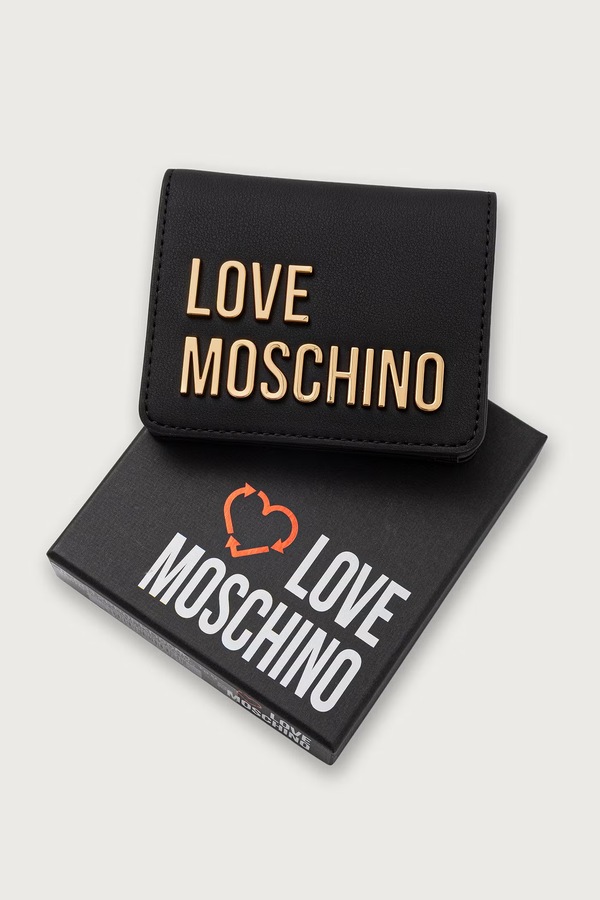 Гаманець жіночий зі штучної шкіри Love Moschino колір чорний фото 4