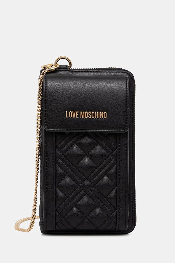 Кошелек женский из искусственной кожи Love Moschino цвет черный