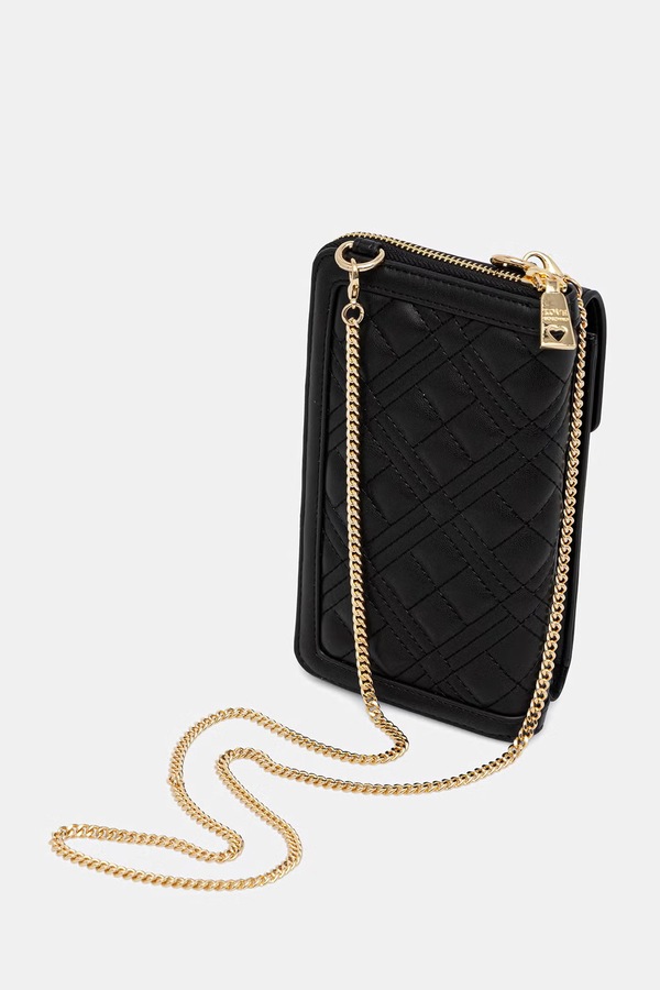 Гаманець жіночий зі штучної шкіри Love Moschino колір чорний фото 2