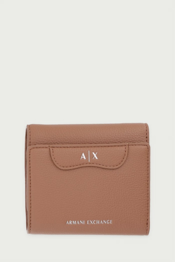 Кошелек женский из искусственной кожи Armani Exchange цвет бежевый