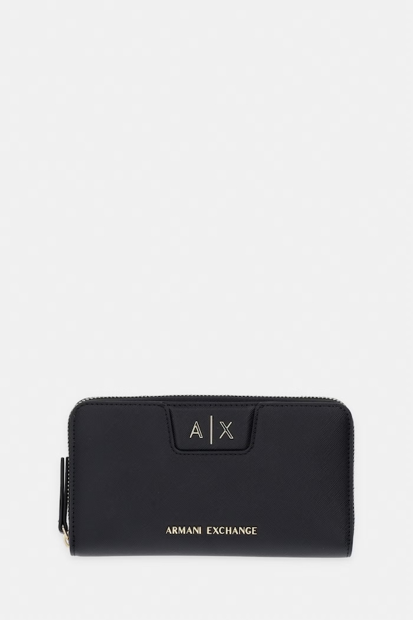 Кошелек женский из искусственной кожи Armani Exchange цвет черный