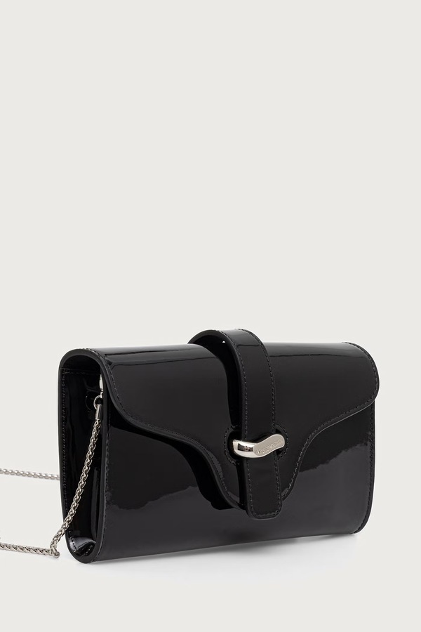 Клатч жіночий шкіряний Emporio Armani колір чорний