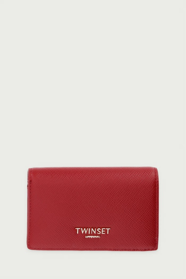 Гаманець зі штучної шкіри Twinset колір червоний