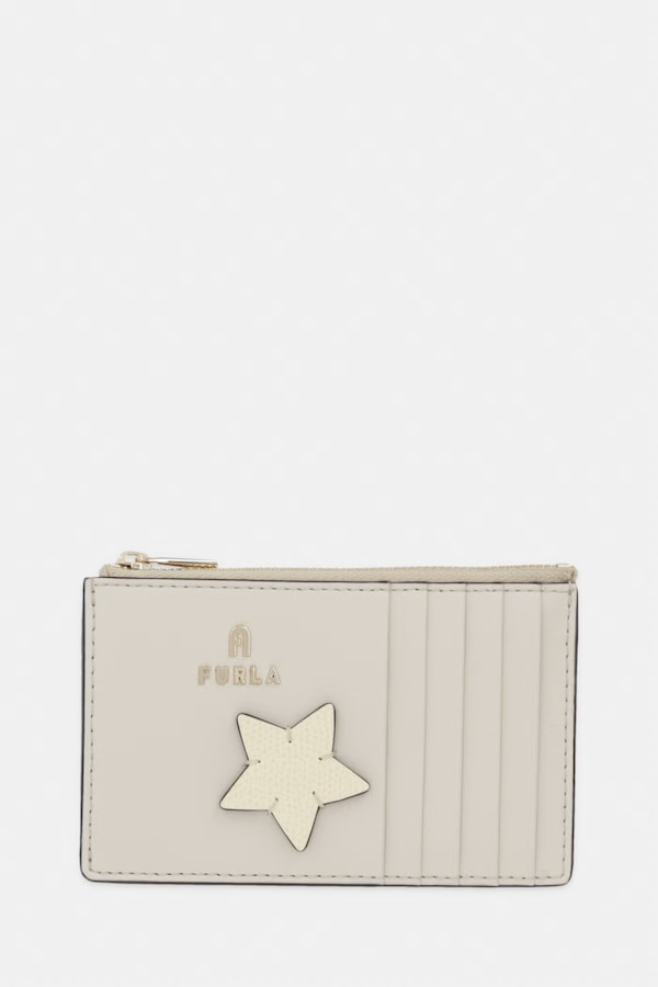Кошелек женский кожаный Furla цвет бежевый