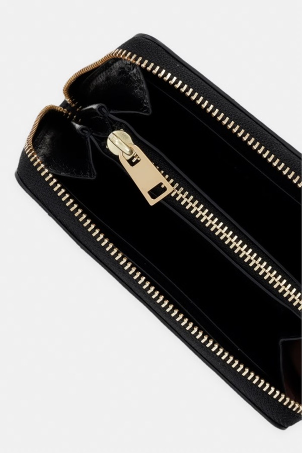 Гаманець жіночий шкіряний Tory Burch Charlie колір чорний фото 2